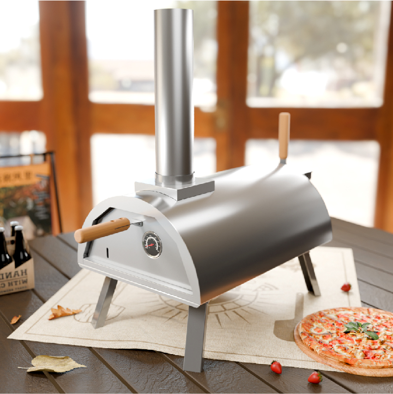 Premium Portable Wood-Fired Pizza Oven – Stainless Steel Outdoor Pizza Oven for Camping & Backyard Cooking