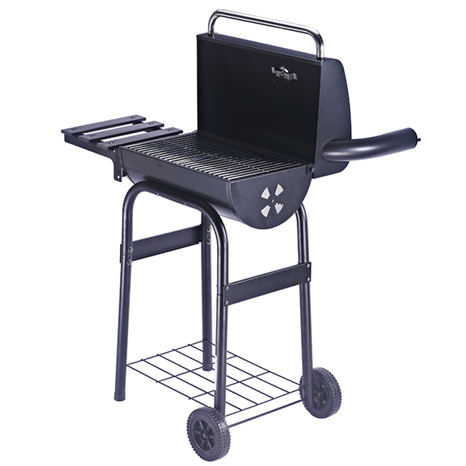 Portable Charcoal BBQ Grill – Outdoor Stainless Steel Barbecue Smoker for Camping & Backyard